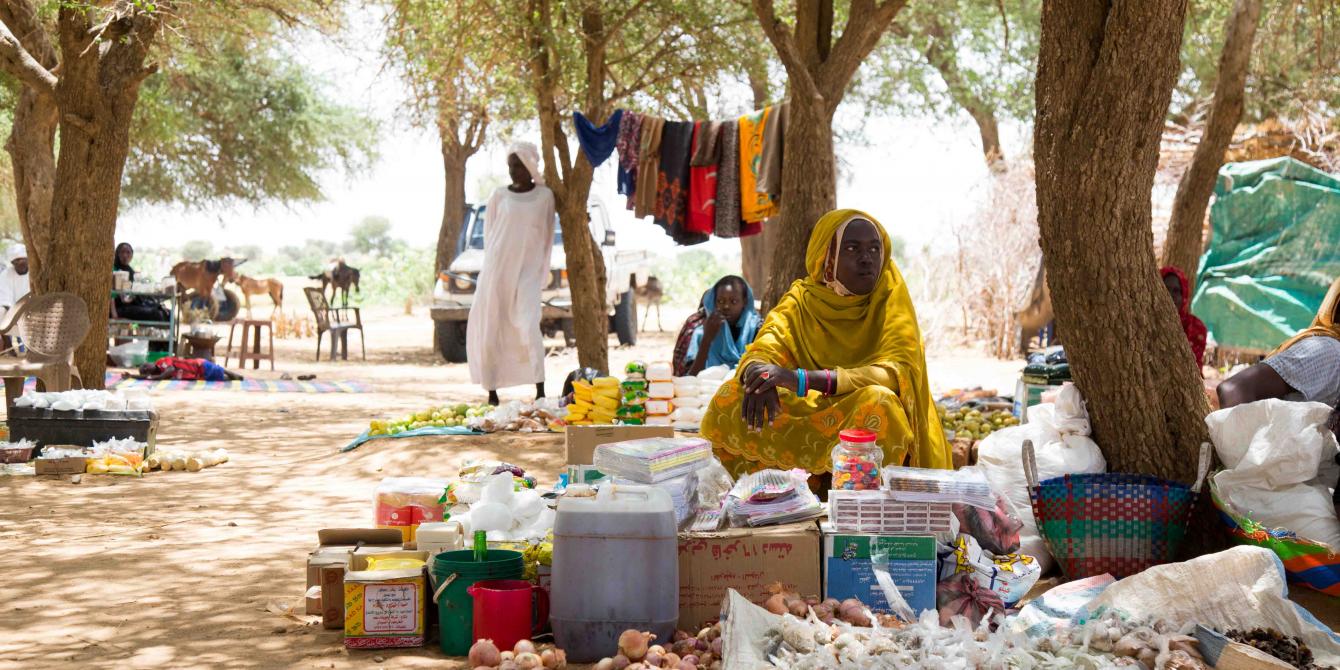 A woman at a local market in Darfur region, Sudan. Mutaz Mustafa/Oxfam